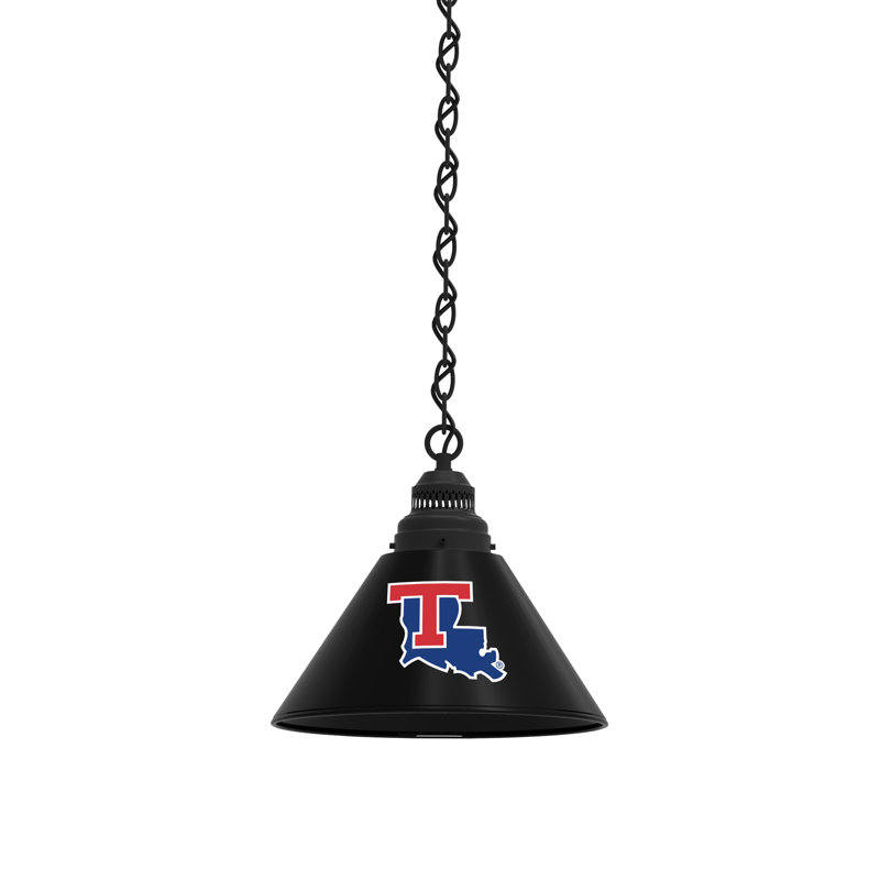 1 - Light Single Pendant, Black, Louisiana Tech Bulldogs