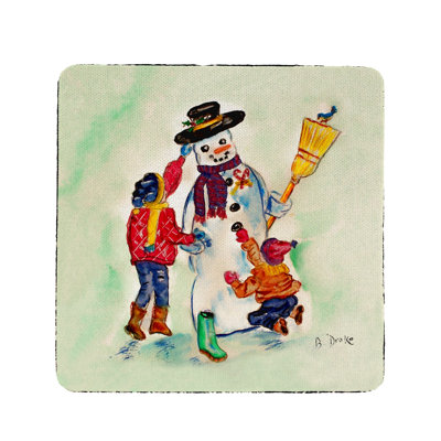 Sous-verre bonhomme de neige Ann