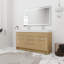 60'' Double Bathroom Vanity with Resin Top