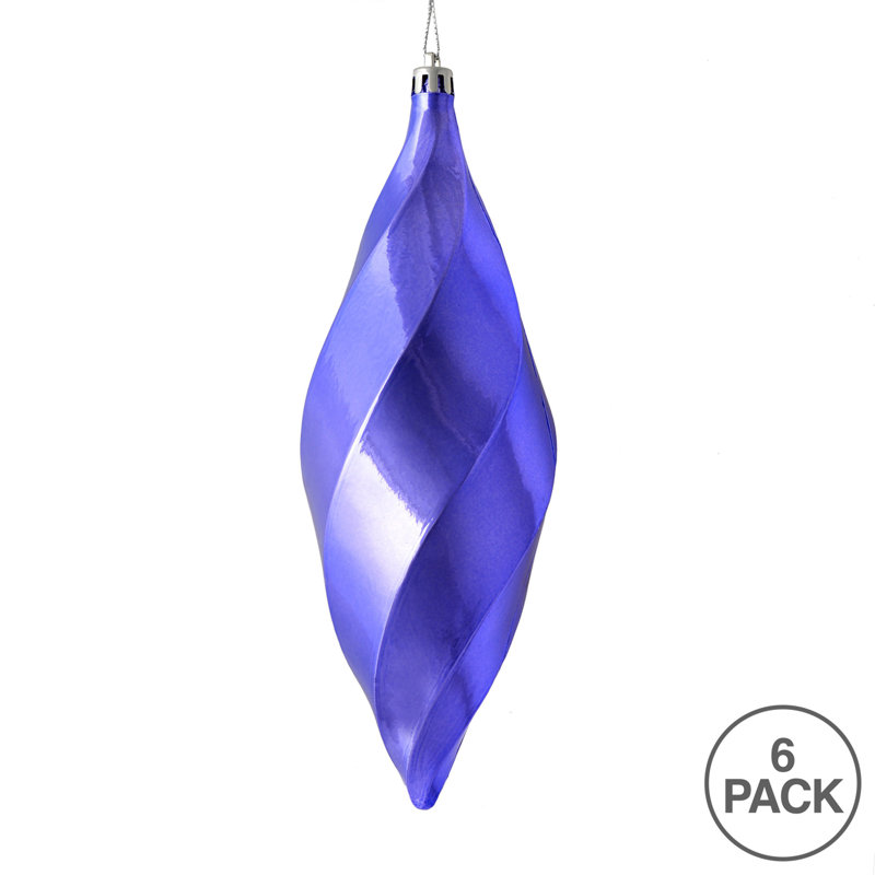 Ornement tourbillon de 8 po, Lavande brillant