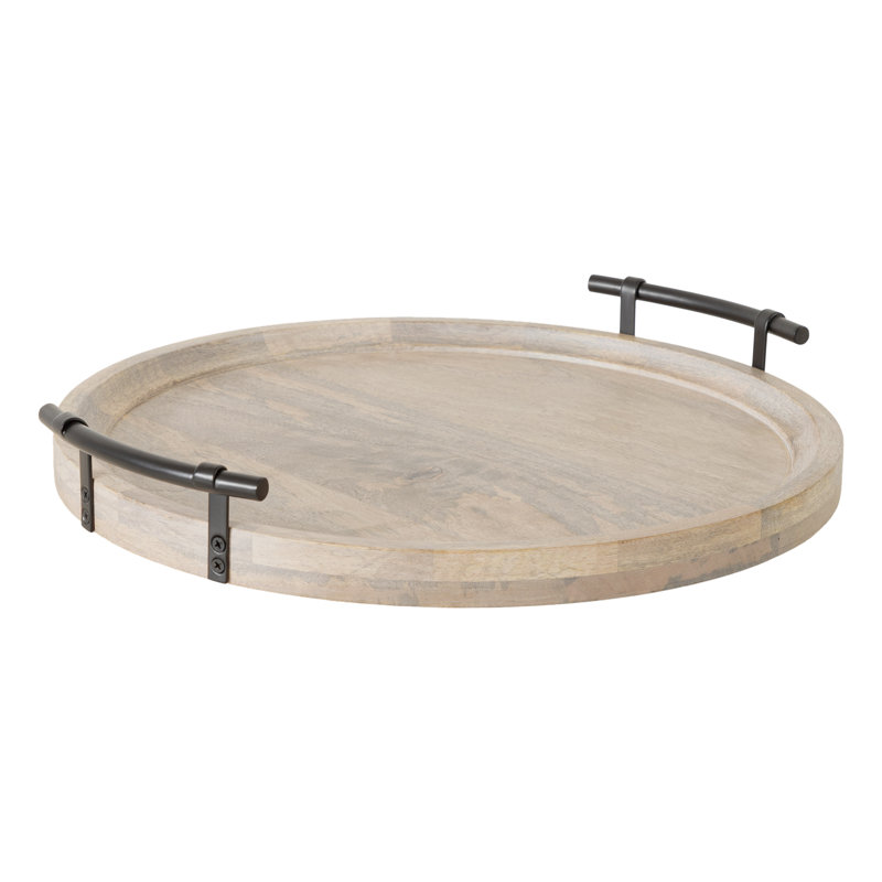 Plateau Bunsley, Beige, 19.5" W x 18" D x 3.25" H
