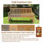 Table de douche en teck 19,7 po