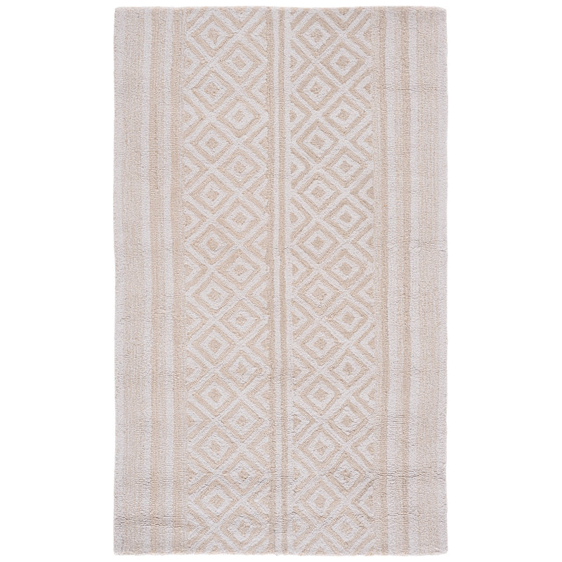 Charol Hand Tufted Performance Geometric Rug, Rectangle 3' x 5'