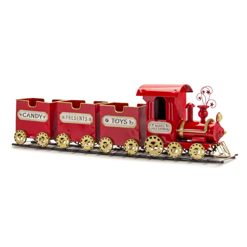 Train en métal sur rails