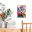 «Extreme Mountain Biking Modern Vibrant Abstract Mountain Landscape Art», art mural-129476293