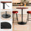 Table de bar ronde de 91 cm (36 po), table de bistrot/pub réglable en hauteur, table de cocktail moderne avec pied central-357776985-404812756