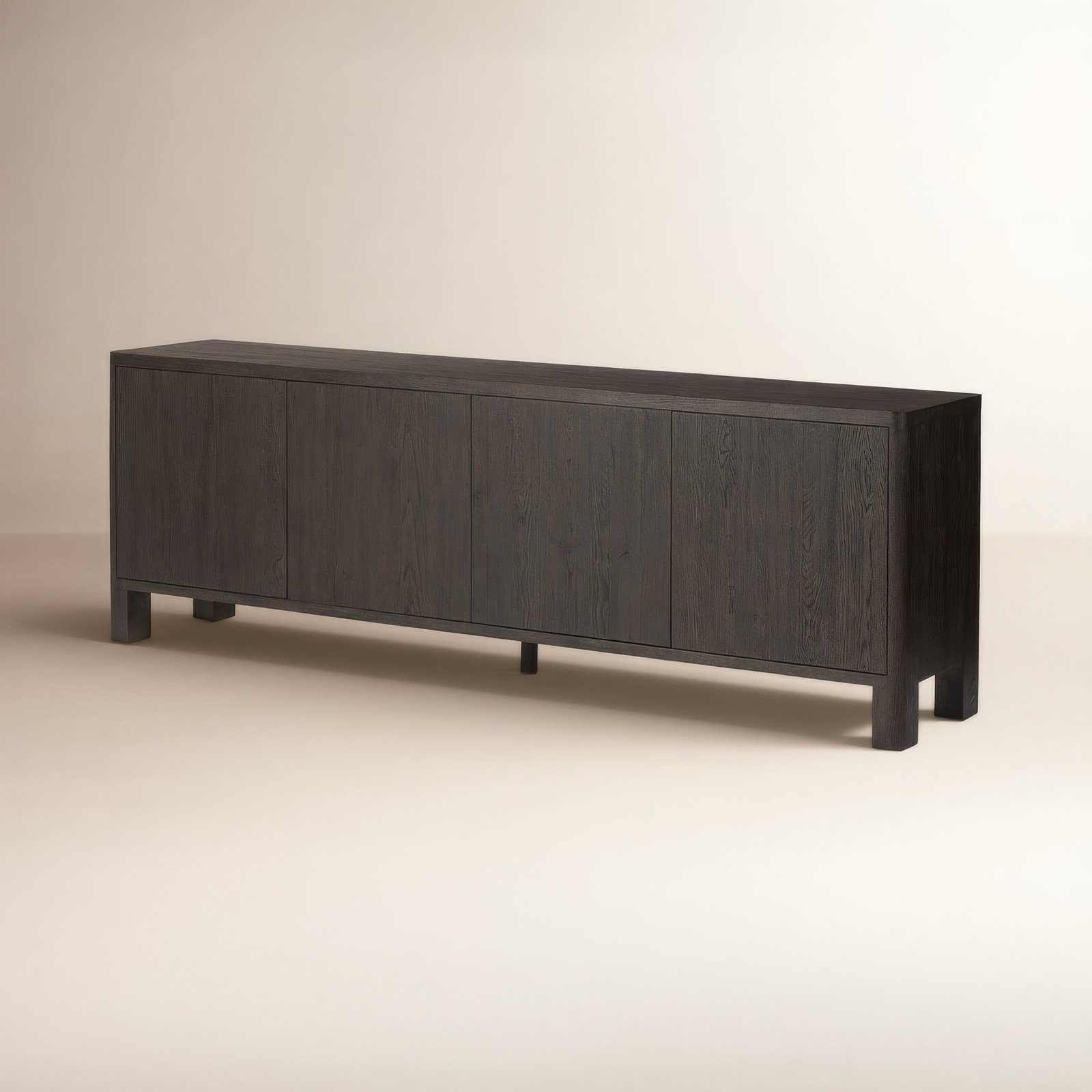 Weymouth Oak Sideboard, Cracked Smoked Black