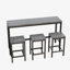 Ensemble de table d'extérieur rectangulaire L - 4 pièces 15 personnes Mikulski-1349690738-1349690737