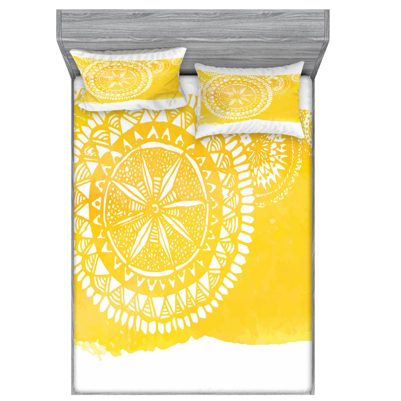 Microfiber Sheet Set, Queen Sheet Set with Fitted Sheet