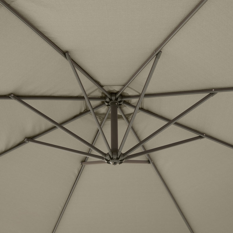 Weekend 120'' Cantilever Umbrella, Gray