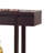 Console Table, Red Cocoa Brown, 36 Inch Hidden Storage Drawer