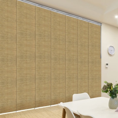 Canary 7-Panel Single Rail Panel Track Extendable 110"-153"W x 94"H, Panel width 23.5"