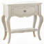 Table de chevet formelle blanc traditionnel Pearl