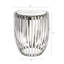 Table de bout cylindrique en acier inoxydable
