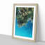 Forest by the Lake in Abstract - Framed Print-55577590-55577592