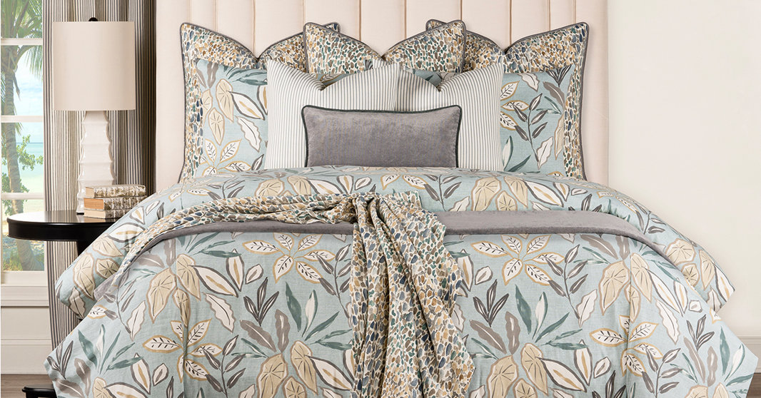 Timeless cotton bedding and pillows blending elegance, comfort, and easy care.