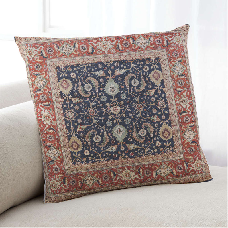 Damask Outdoor Throw Pillow