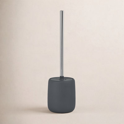SONO 15.37" Ceramic Toilet Brush and Holder