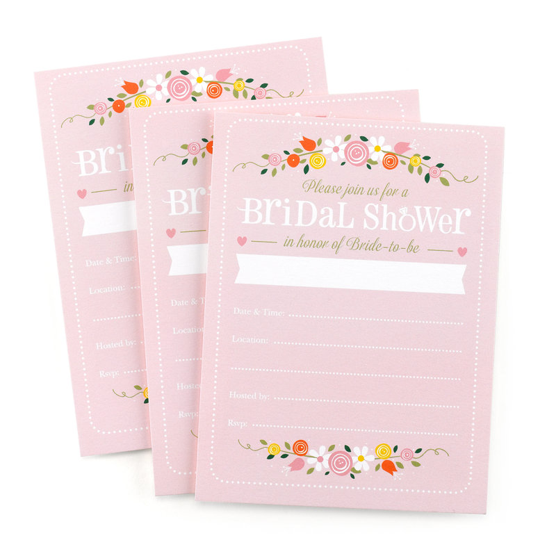 Ensemble d’invitation de douche botanique bridal