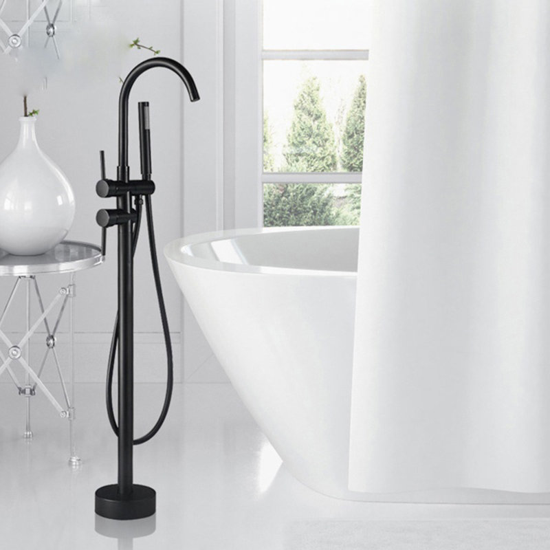 2 Handle Waterfall Faucet, Matte Black