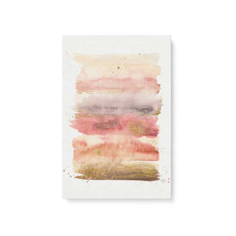 Impression de l'aube dorée v1, H 18 po x l 12 po x P 1,25 po, Toile tendue