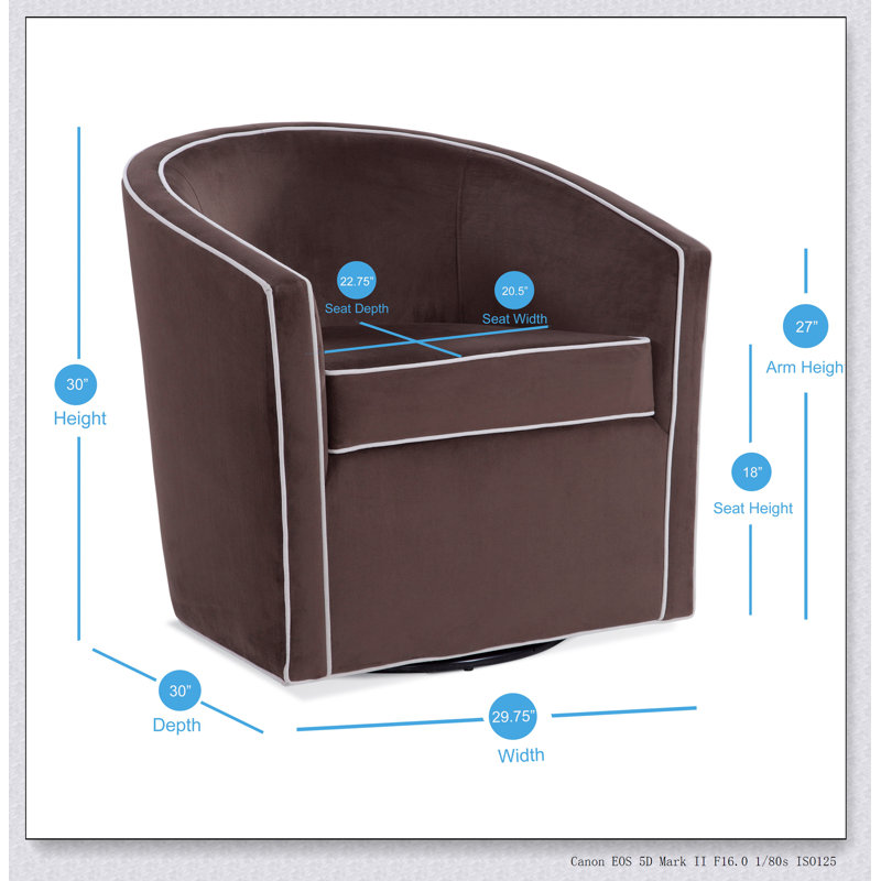 Chaise d'appoint en velours crème, Polyester brun