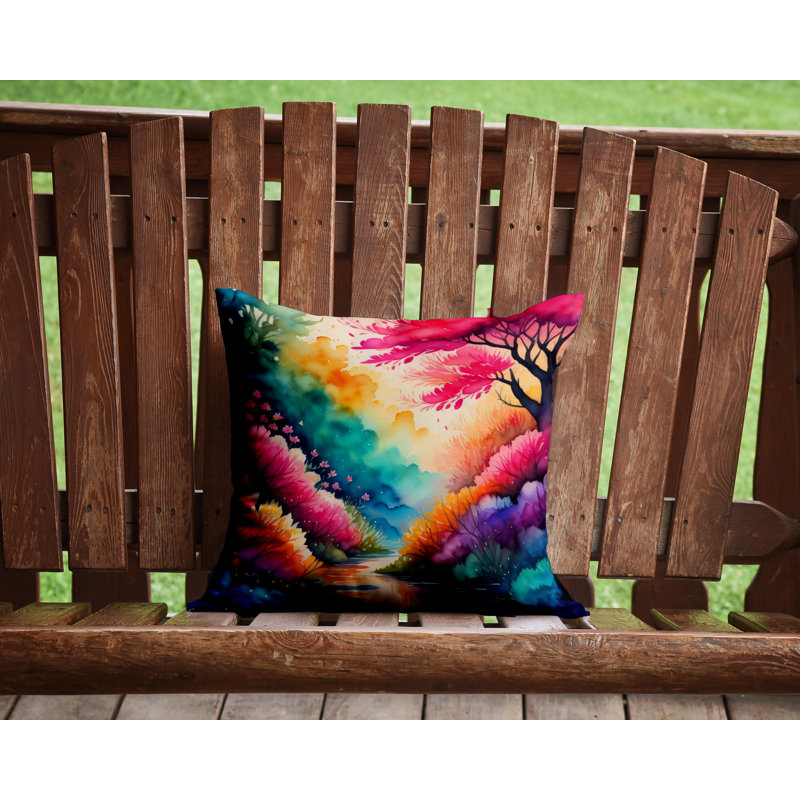  Coussin décoratif intérieur / extérieur en polyester Autre / Sans motif, 14 po x 14 po