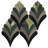 Rosea Floral 14.09 In. X 15.15 In. Polished Marble Mosaic Floor And Wall Tile (7.4 Sq. Ft. / Each)-117600707
