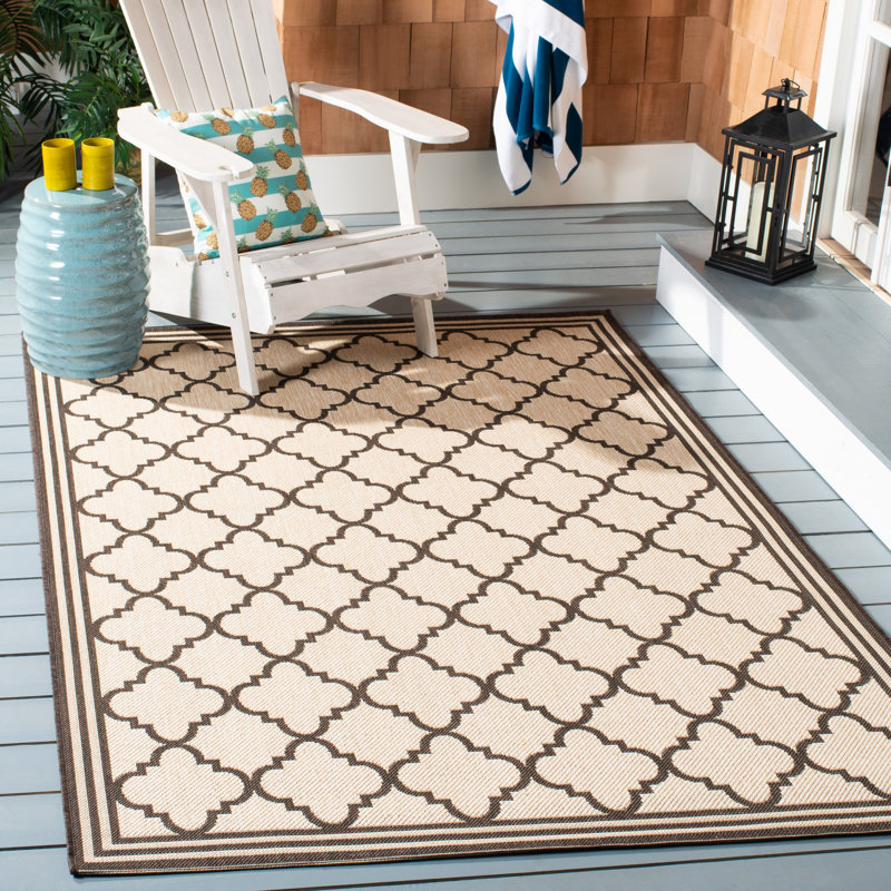 Adler Performance Geometric Indoor/Outdoor Area Rug, Rectangle 5'3" x 7'6"