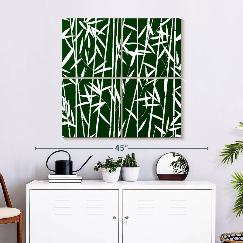 Harnek Lush Bamboo Grove Pattern, 32" H x 32" W