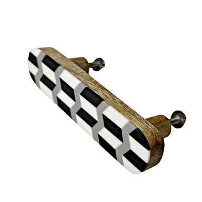 Set of 4 Chevron Pattern Cabinet Pulls