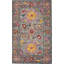 Hand Tufted Wool Floral Area Rug in Blue-111396798