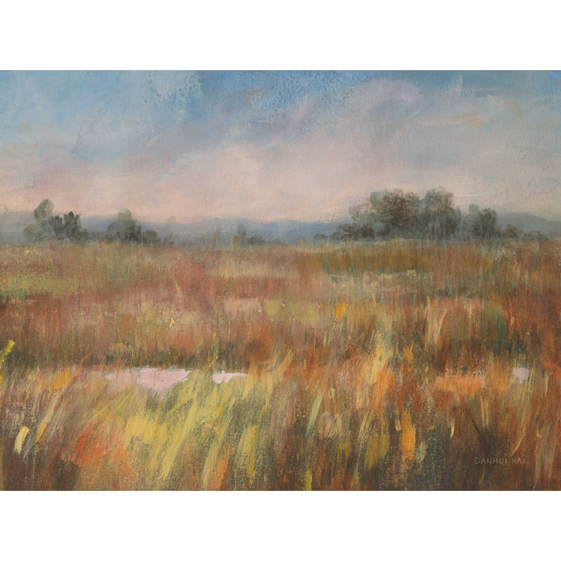 «Autumn Fields Crop» par Danhui Nai - reproduction d'art sur toile tendue, L 32 po x H 24 po