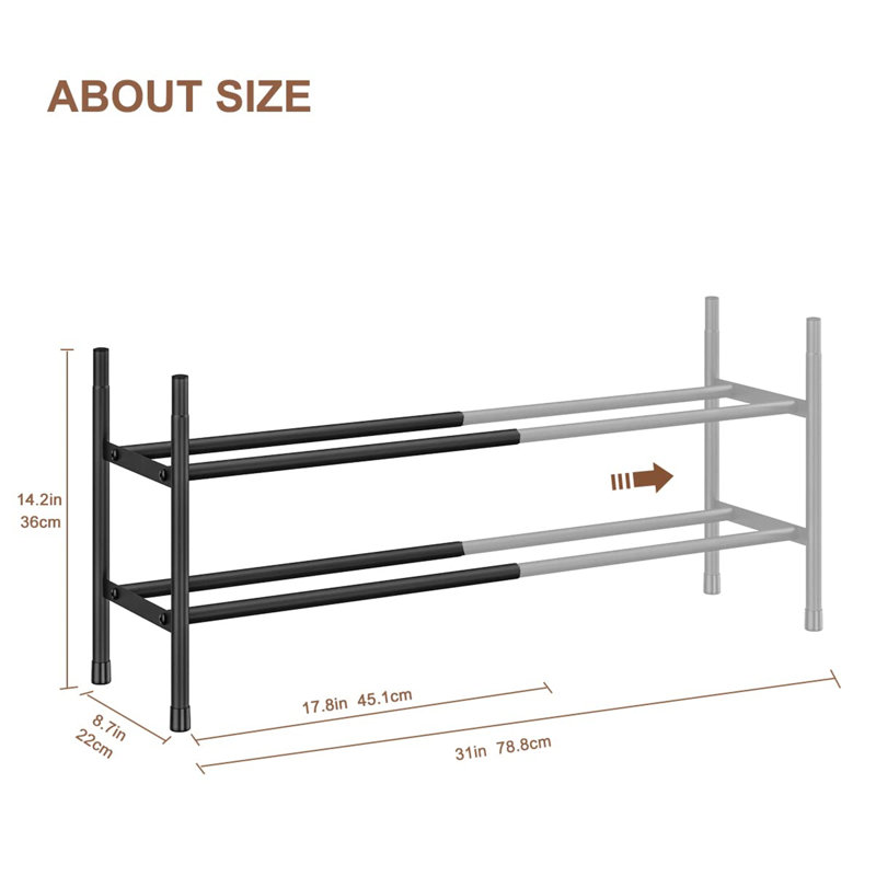 8 Pair Shoe Rack
