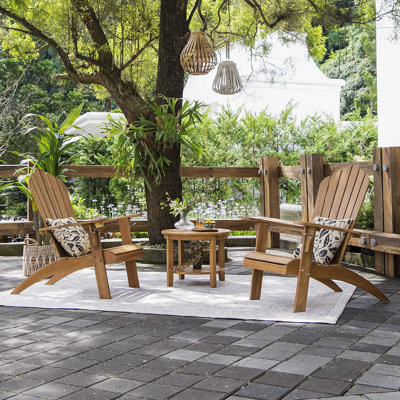 Anayha 2-Person Teak Outdoor Seating Group