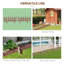 Southwold 34cm H x 60cm W Solid Wood Lawn Edging