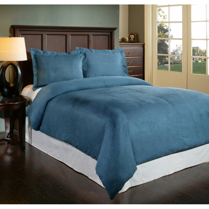 Ensemble de housse pour couette, Bleu, Très grand