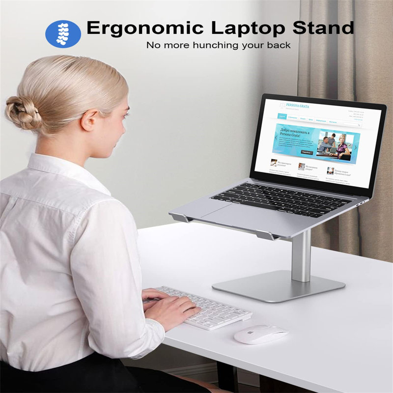 Metal Stackable Monitor Stand, Silver