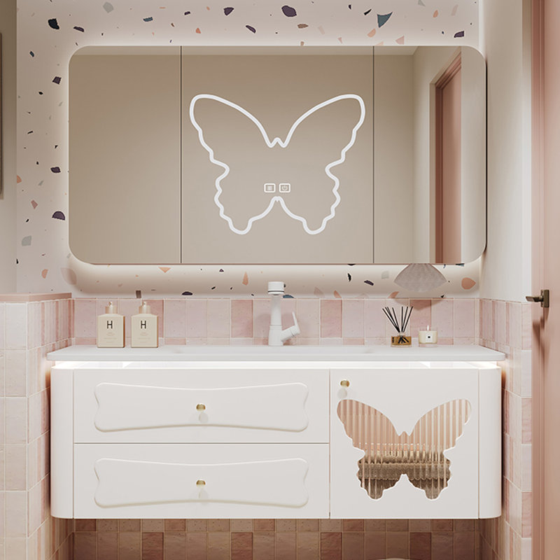 Armoire de salle de bain moderne Modern, Blanc, 51"