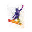 «Young Snowboarder Man in Watercolor I» par Paul Rommer - impression d'art graphique-52555416-52555431