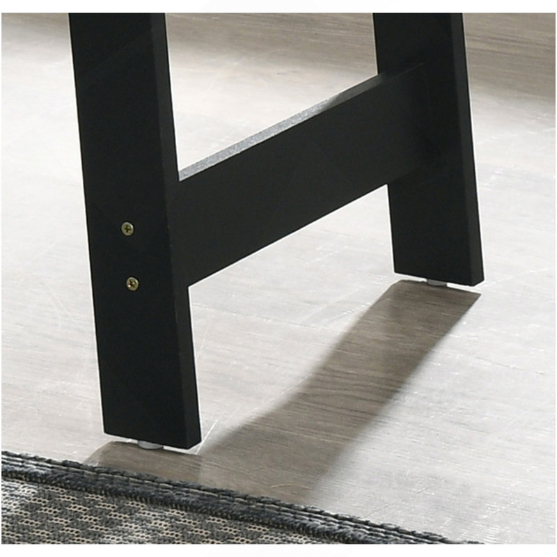 Table de bout l 19 po avec finition en faux marbre Kenjiro