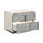 Pavira 2-Drawer Nightstand - Stone