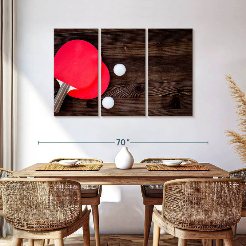 Sireci Table Tennis, 36" H x 57" W
