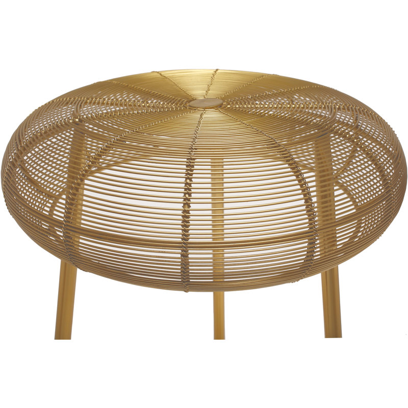 Tabouret de comptoir et de bar Tuscany Whitton, Or, Hauteur du comptoir (hauteur de siège de 26,5 po)