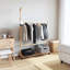 Mesick 100cm Rolling Clothing Rack