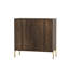 Buffet avec rangement, armoires de rangement de style moderne Mid-Century, buffet en noyer pour le salon, la salle à manger, le vestibule, le couloir, la cuisine