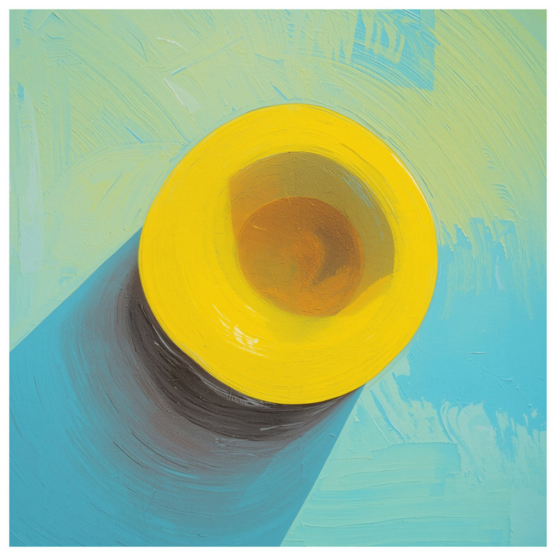 Chapeau jaune sur tapis de bain, L 34 po x L 21 po