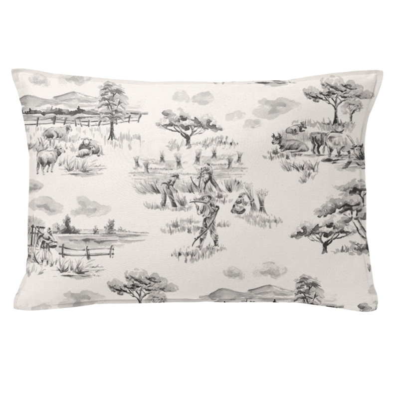 Housse et insert de coussin rectangulaire 100% coton 