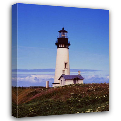Breakwater Bay Leahy, Ike Gallery Wrapped Canvas Art Titled: Newport Lighthouse
