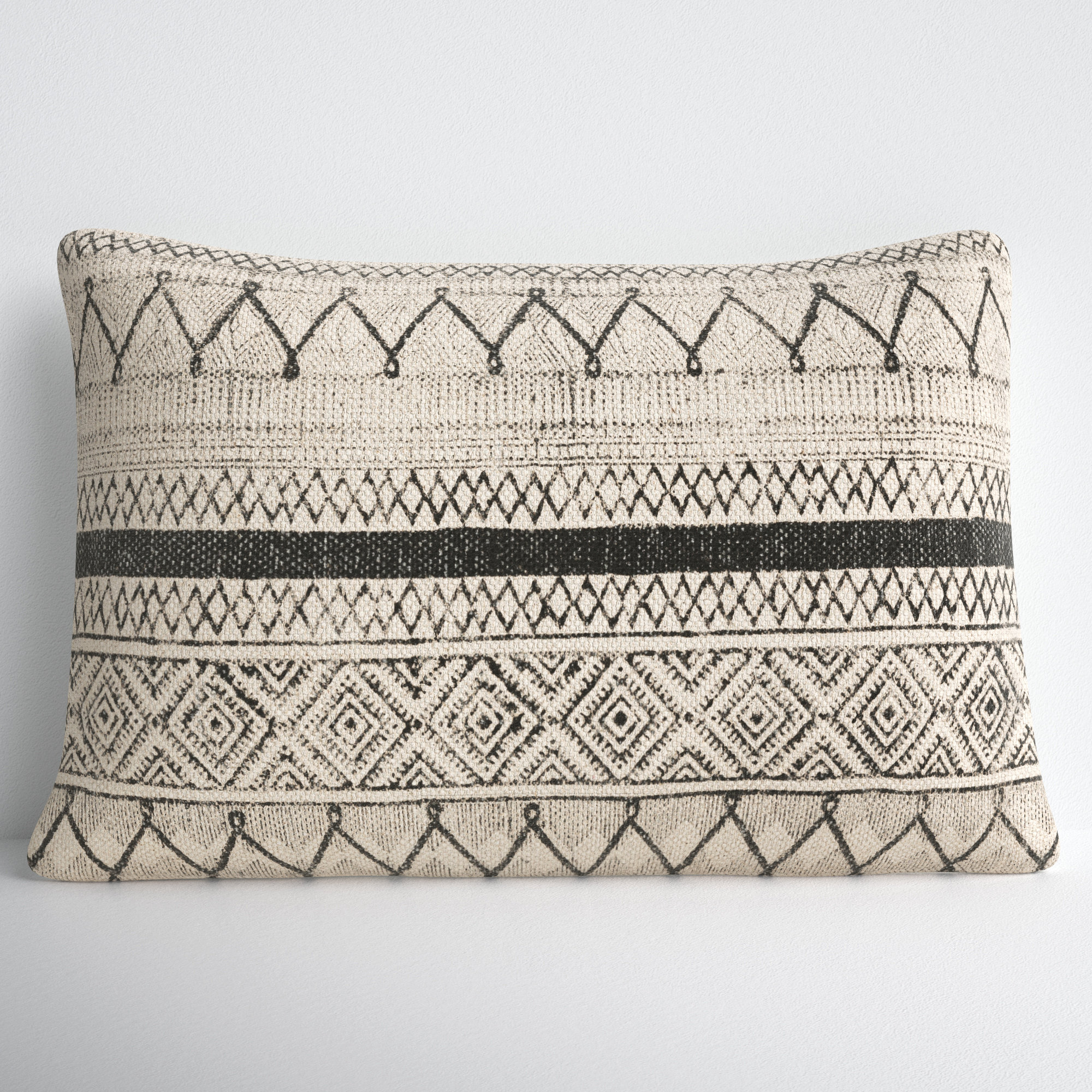 Cotton Lumbar Pillow | Botanicals